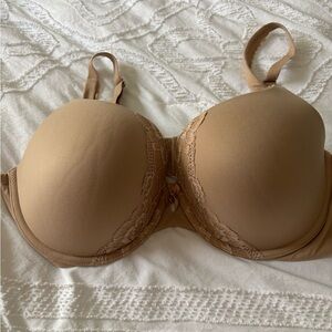 Victoria's Secret Tan Lace Accent Bra